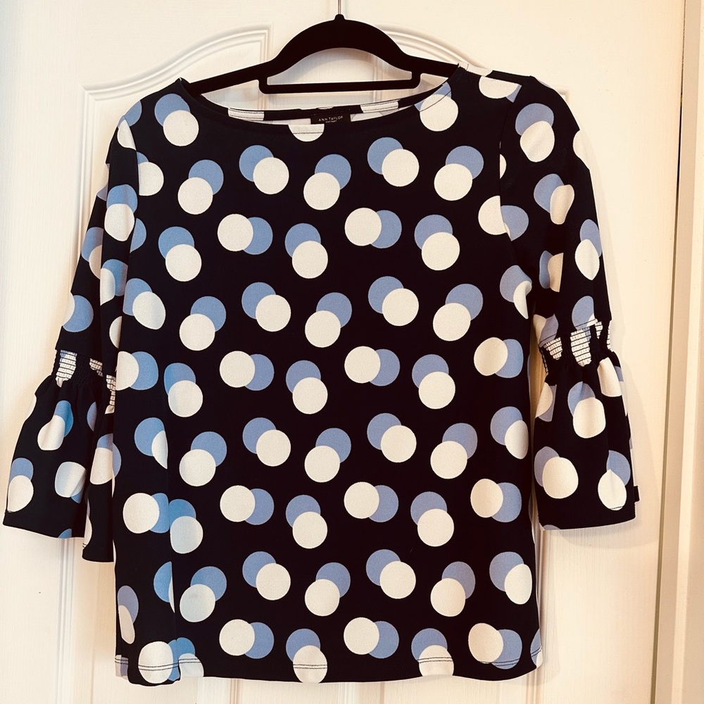 Ann Taylor blouse size small 3/4 length sleeves - Picture 2 of 12